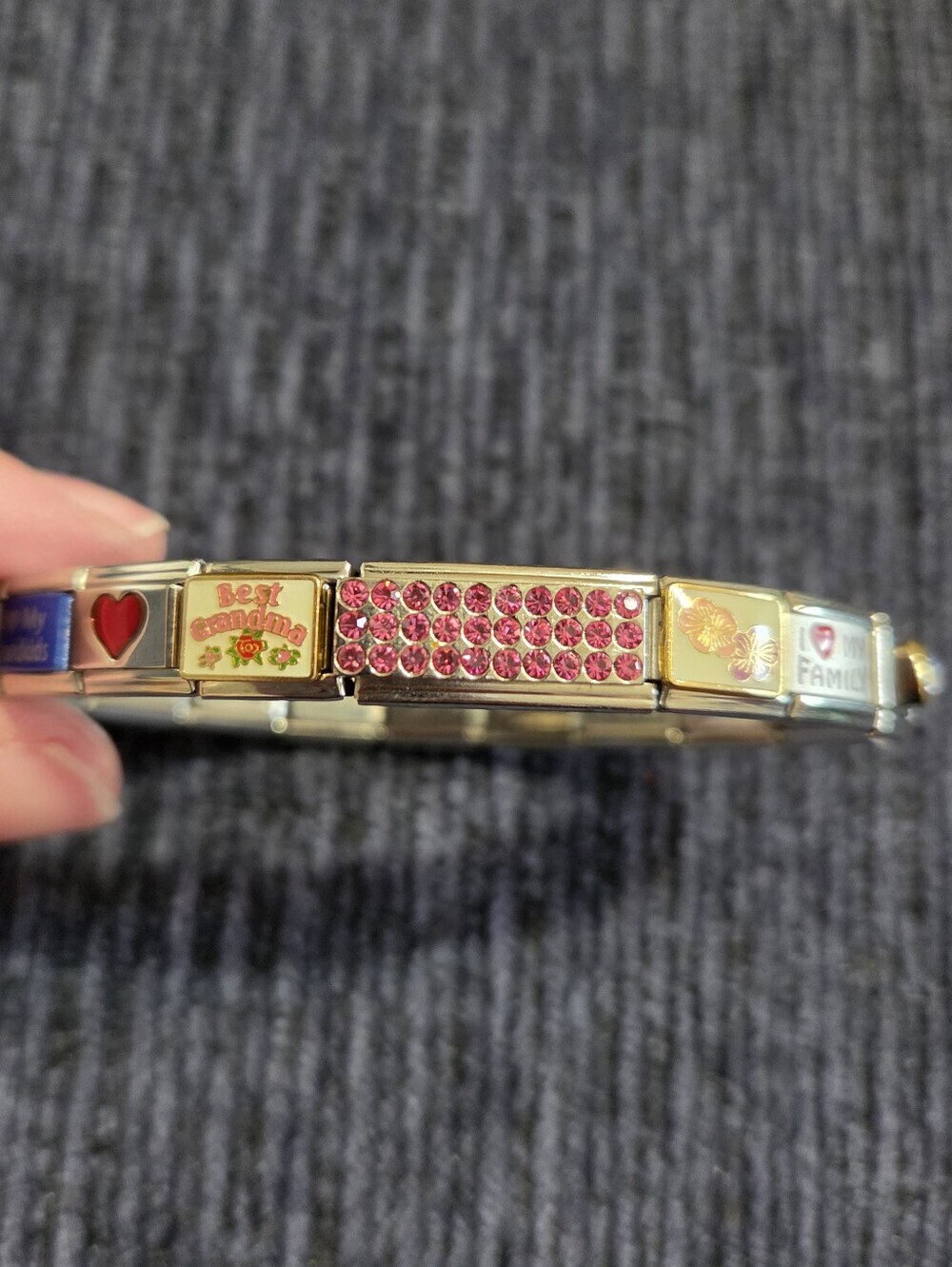 Italian Charm Best Grandma Bracelet in Multicolor - Women's Jewelry